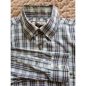 Cody James Men's Long Sleeve 100% Cotton Multicolor Plaid Western Shirt, Size LG